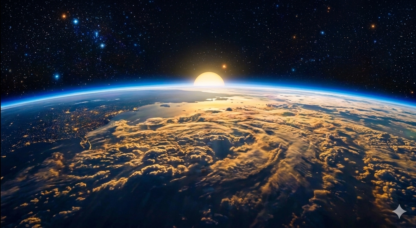 Sonnenaufgang über der Erde - JustPeople Worldwide